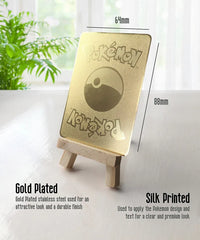 Gold Metal Anniversary Display Card High Quality with Sleeve- I Choose you! Valentine's Day Gift for Him or Her Couples.