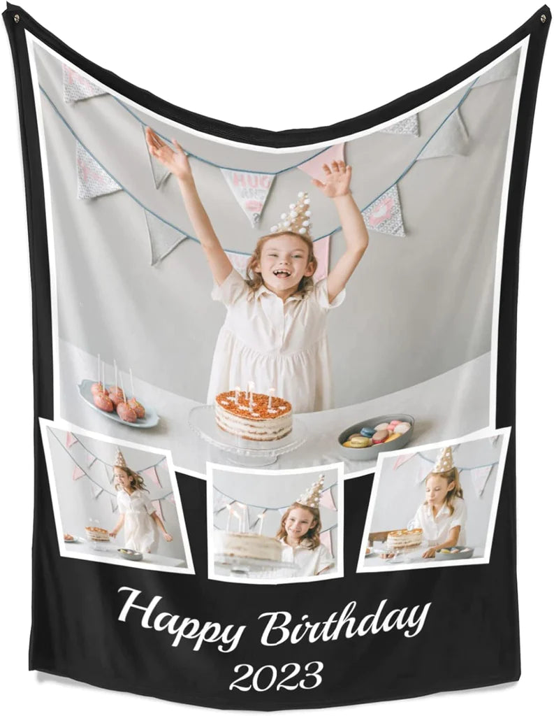 Personalized Gifts for Mom, Custom Blankets with Photos, Personalized Photo Blankets Using My Own Photos, Customized Blankets with Pictures, Personalized Birthday Gifts for Women Men Baby Child