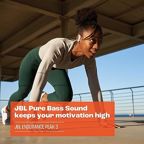 JBL Endurance Peak 3 - True Wireless Headphones (Black), Small