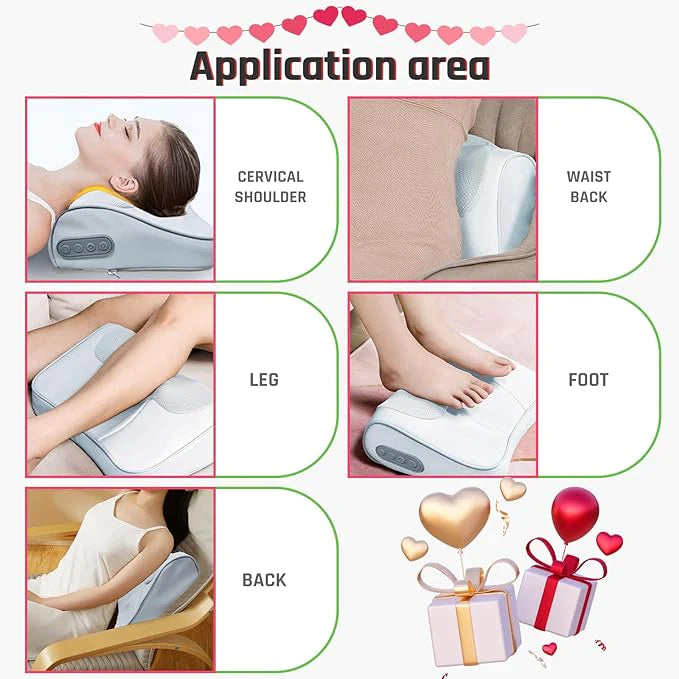 AISZG Valentines Day Gifts for Him/Her/Boyfriend,Neck Massager,Back Massager with Heat,Shoulder Deep Tissue Massager,3D Deep Kneading Massage Pillow,Mens Valentines Gifts