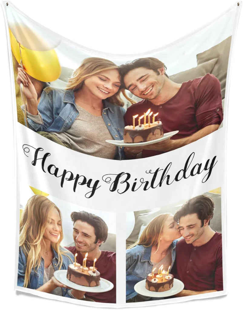 Personalized Gifts for Mom, Custom Blankets with Photos, Personalized Photo Blankets Using My Own Photos, Customized Blankets with Pictures, Personalized Birthday Gifts for Women Men Baby Child