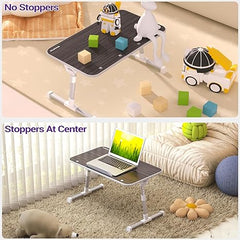 Nearpow Laptop Bed Tray Table, Adjustable Laptop Bed Stand, Portable Standing Table with Foldable Legs, Foldable Lap Tablet Table for Sofa Couch Floor - Medium Size