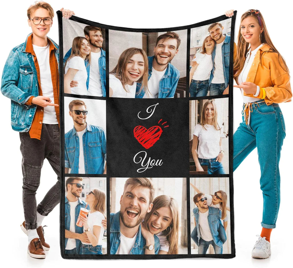 Personalized Gifts for Mom, Custom Blankets with Photos, Personalized Photo Blankets Using My Own Photos, Customized Blankets with Pictures, Personalized Birthday Gifts for Women Men Baby Child