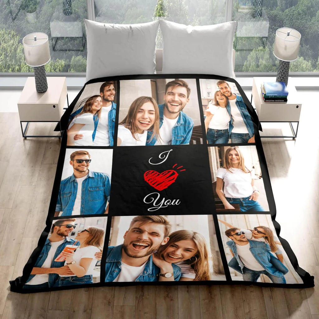 Personalized Gifts for Mom, Custom Blankets with Photos, Personalized Photo Blankets Using My Own Photos, Customized Blankets with Pictures, Personalized Birthday Gifts for Women Men Baby Child