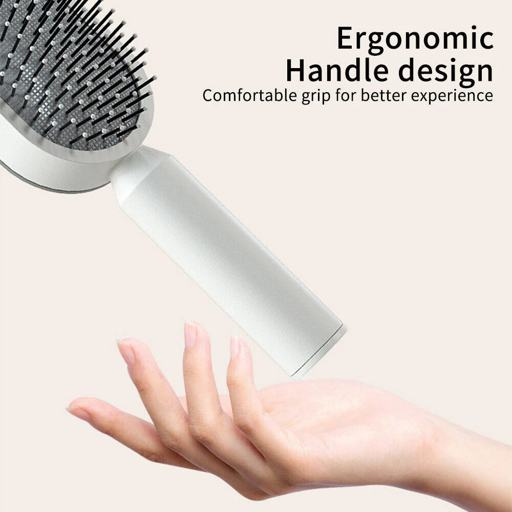 Self Cleaning Hair Brush 3D Air Cushion Massager Brushes Airbag Comb For Women